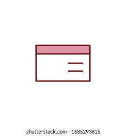 Plantilla de diseño vectorial de icono de etiqueta de nombre