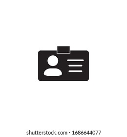 Name Tag Icon Vector Design Template