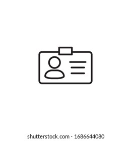 Name Tag Icon Vector Design Template