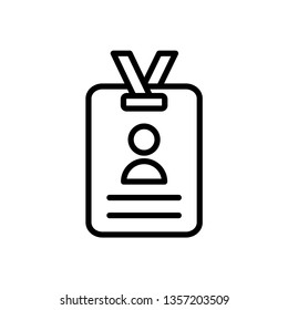 Name Tag Icon Vector Illustration Logo Template