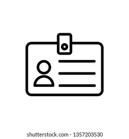Name Tag Icon Vector Illustration Logo Template