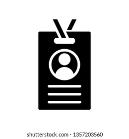 Name Tag Icon Vector Illustration Logo Template