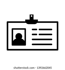 Name tag Icon Vector Illustration Logo Template