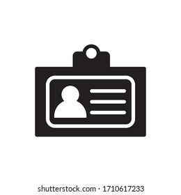 Name Tag Icon Vector Illustration