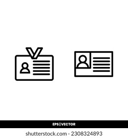 Name tag icon vector illustration logo template for many purpose. Isolated on white background.