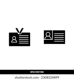 Name tag icon vector illustration logo template for many purpose. Isolated on white background.
