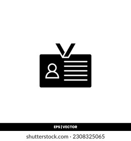 Name Tag Symbol Vektorgrafik Logo Vorlage für viele Zwecke. Einzeln auf weißem Hintergrund.