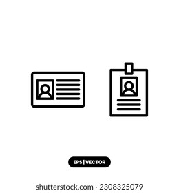 Name tag icon vector illustration logo template for many purpose. Isolated on white background.