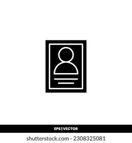 Plantilla de logotipo de ilustración de vector de icono de etiqueta de nombre para muchos fines. Aislado sobre fondo blanco.