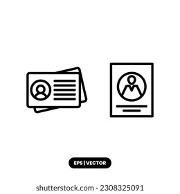 Name tag icon vector illustration logo template for many purpose. Isolated on white background.