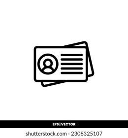 Name tag icon vector illustration logo template for many purpose. Isolated on white background.