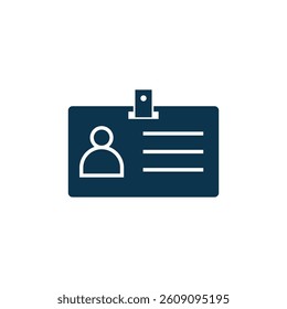 Name Tag Icon Vector Template