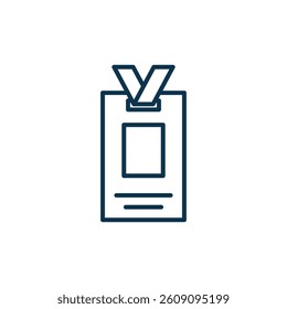 Name Tag Icon Vector Template