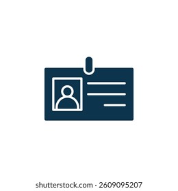 Name Tag Icon Vector Template