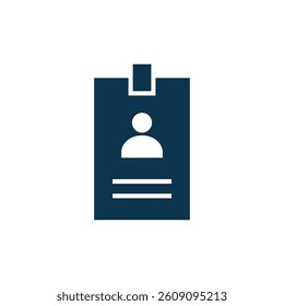 Name Tag Icon Vector Template