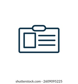 Name Tag Icon Vector Template
