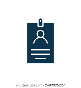 Name Tag Icon Vector Template