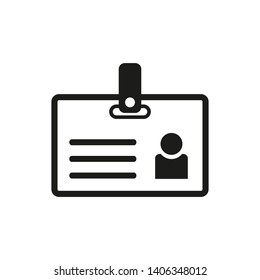 NAME TAG , ID CARD ICON DESIGN , VECTOR EPS10