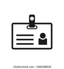 NAME TAG , ID CARD ICON DESIGN , VECTOR EPS10