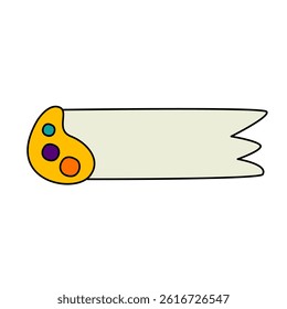 Name Tag Stationary Character Illustrations
