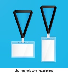 Name Tags Blank Mockup
