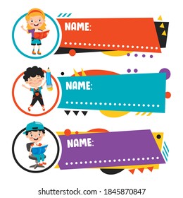 Name Tags For School Children