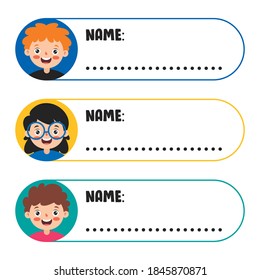 Name Tags For School Children