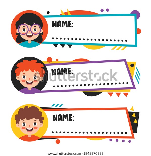 Name Tags For School\
Children