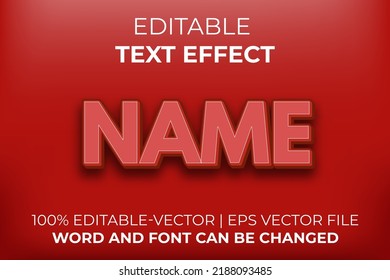 Name text effect, easy to edit