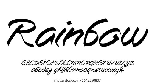 name text hand writing vector