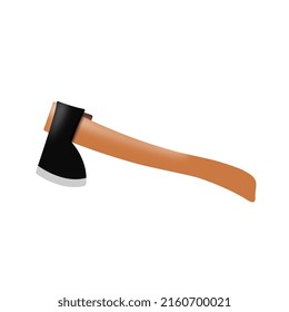 El nombre de esta herramienta es hacha. El hacha sirve como herramienta para cortar madera.