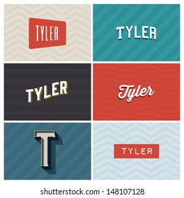 name tyler, graphic design elements