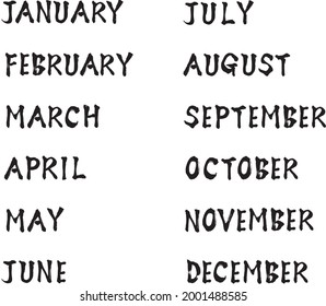 Name written in calligraphy for 1 year and 12 months