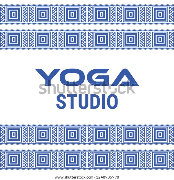 Name Yoga Studio White Background Yoga Sticker — Stock Vector ©  kedozomb.gmail.com #242161830