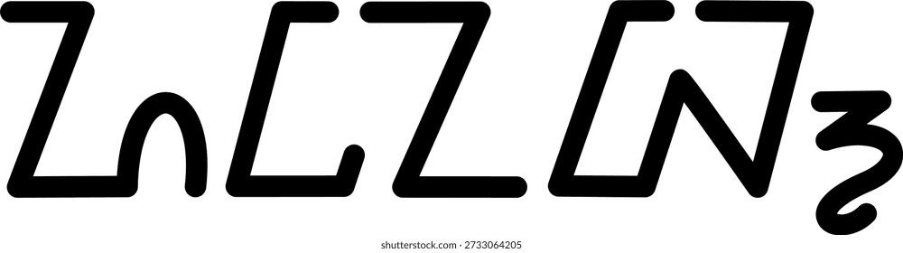 Der Name Zainab in sundanesischer Schrift, ideal für den Druck auf Ihre persönlichen Gegenstände.