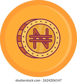 Diseño de icono de Vector de línea de Namecoin