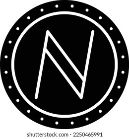 Namecoin vector icon. Can be used for printing, mobile and web applications.