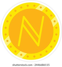 Namecoin vector icon. Can be used for printing, mobile and web applications.
