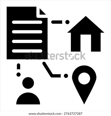Named Entity Recognition Glyph Black Single Icon