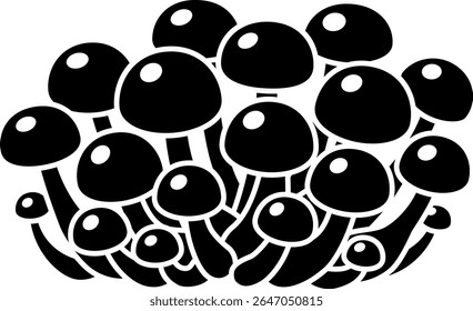 The nameko mushroom icon isolated on white background