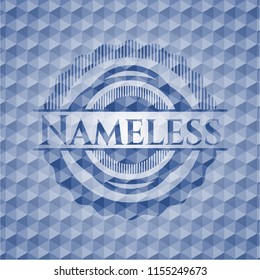 Nameless blue hexagon emblem.