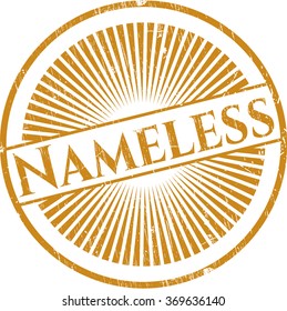 Nameless grunge style stamp