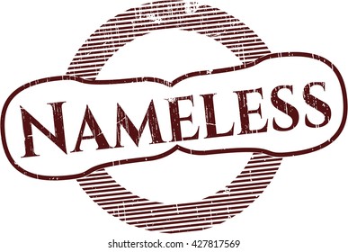 Nameless grunge style stamp