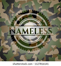 Nameless on camouflaged pattern