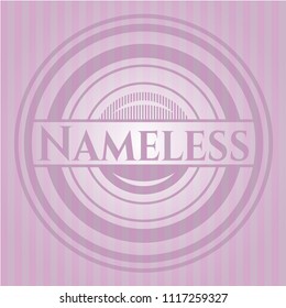 Nameless pink emblem. Vintage.
