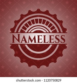 Nameless red emblem. Retro