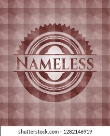 Nameless red seamless geometric emblem.