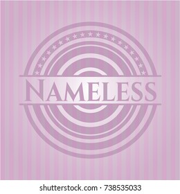 Nameless retro pink emblem