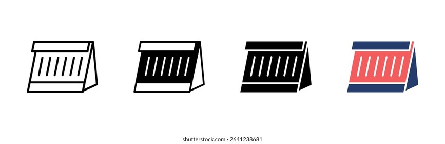 Nameplate Desk icon sheet multiple style collection