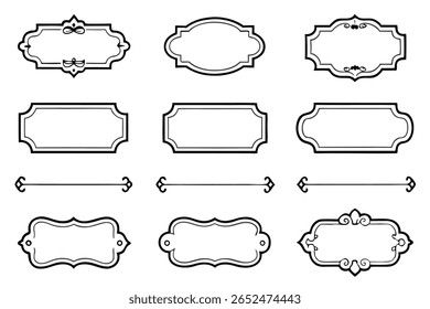 Nameplate Line Art Simple Artwork for Custom Design Ideas 